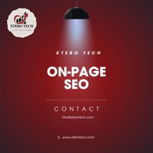 On-Page Service By Xtero Tech Dubai, UAE